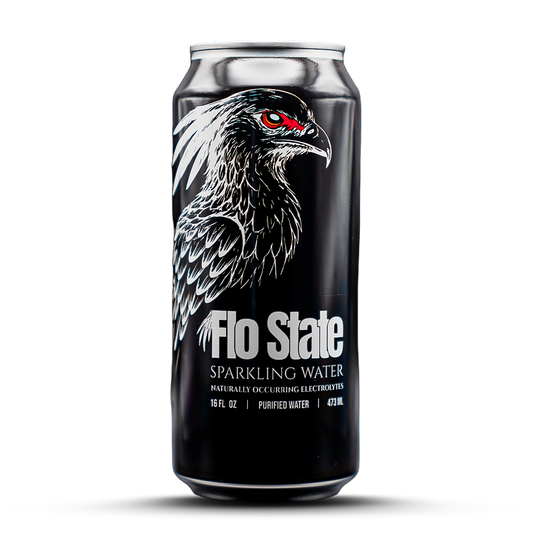 Can of Flo State Sparkling Water