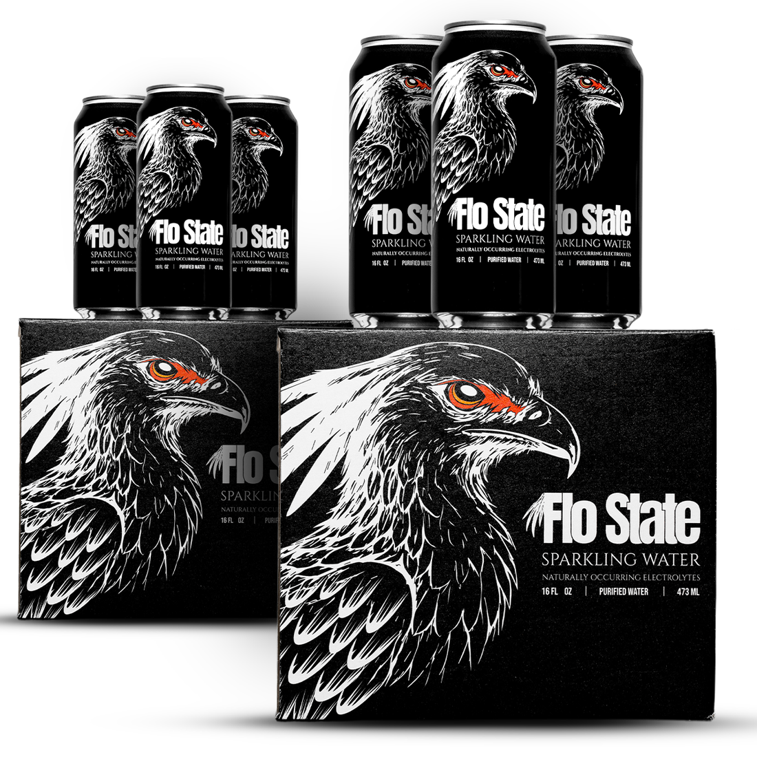 Flo State Sparkling Water: 6-Pack